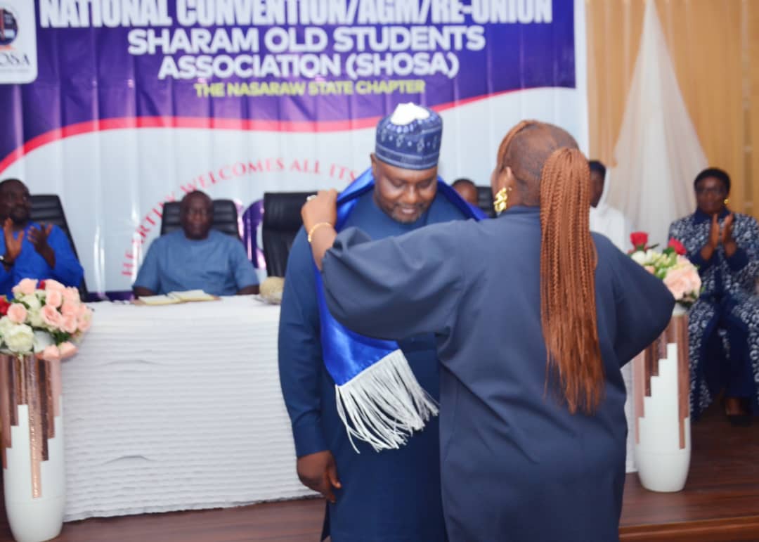 Decorating newly elected President